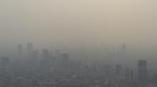 La foto de la ciudad de México cubierta de humo es de Santiago Arau, y es reproducida aquí con su autorización.